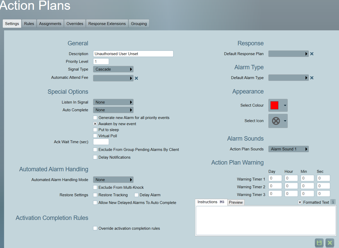 Unauthorised Open Action Plan