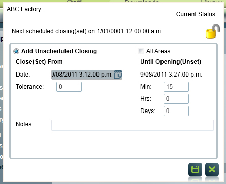 Manual backup setup