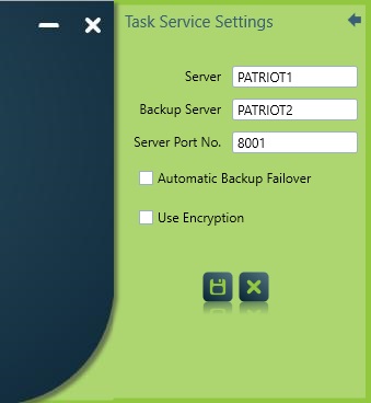 Task Service settings